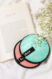 Makeup Remover Pad by Lunar Glow, A Sustainable and Eco-friendly Choice. Includes 2 pads