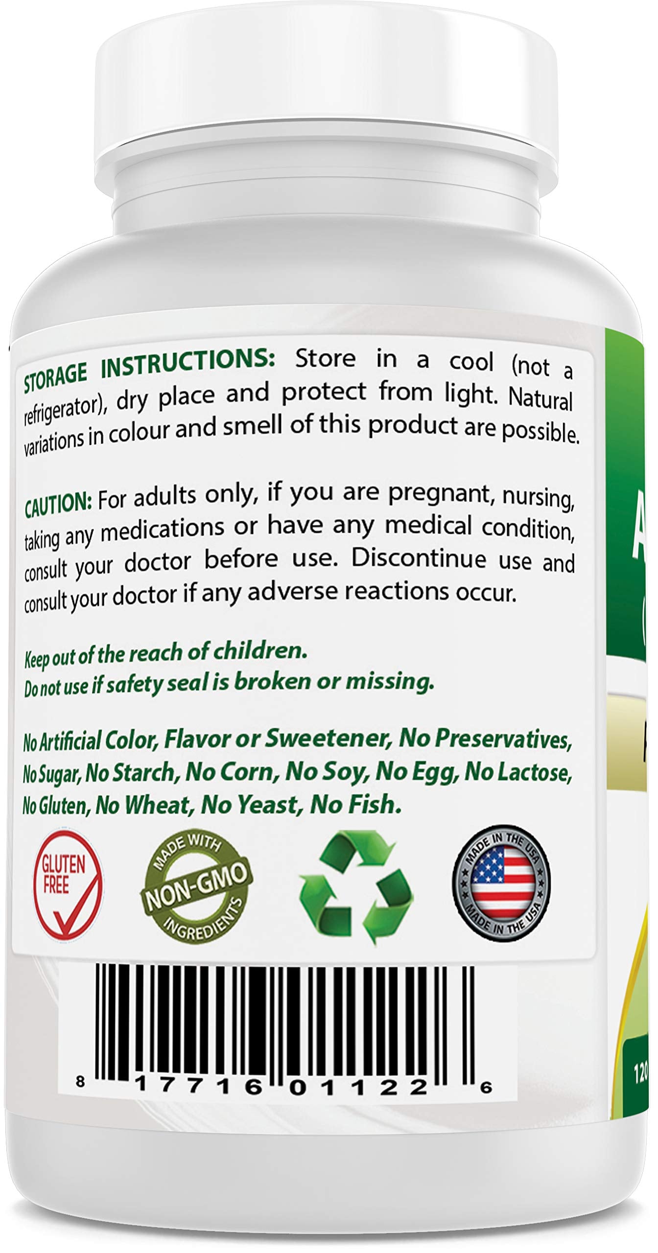 Best Naturals Ashwagandha 500 mg 120 Capsules (120 Count (Pack of 2))