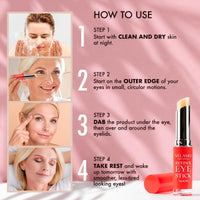 VELAMO ADVANCED Retinol Eye Balm Stick with Bakuchiol & Peptides – Under Eye Cream for Dark Circles, Puffiness, Fine Lines – Visible Results in 4–8 Weeks – Anti-Ageing & Firming for Mature Skin, 3g