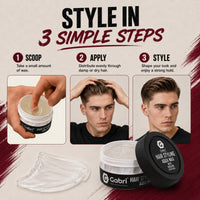G Gabri Gabri Hair Styling Wax 150ml, Hair Gel Wax, Edge Control, Maximum Control and Long Lasting, Men & Women Hair Wax (Keratin Ultra Hold)
