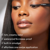 Julep Eyeshadow 101 Crème-to-Powder Eyeshadow Stick (Sapphire Shimmer) Long-Lasting, Waterproof Eye Shadow - Blendable, Crease-Proof with Built-In Smudger