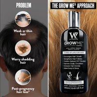 WATERMANS Watermans Grow Me® Hair Growth Shampoo - Not just a Caffeine Shampoo we include Biotin, Argan Oil, Rosemary, Niacinamide. Hair Thickening Treatment for Women & Men with progressed thinning.