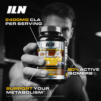 Iron Labs Nutrition CLA Supplement High Strength for Metabolism – 3000mg per Serving with 80% Active Isomers for 2400mg Active CLA Tablets – Suitable for Men and Women (120 Softgel Capsules)