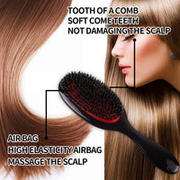 Solvayne Paddle Hair Extension Brush, Anti-Static Massage for Hair Extensions and Wigs, Gentle Detangling Brush for All Types