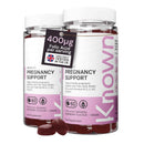 Known Pregnancy Support Gummies with 400mcg Folic Acid – Raspberry Flavour – Vegan Prenatal Multivitamin Gummy Supplement – with Vitamin D3, K, C, E, B12, Biotin & Zinc – 2 Month Supply
