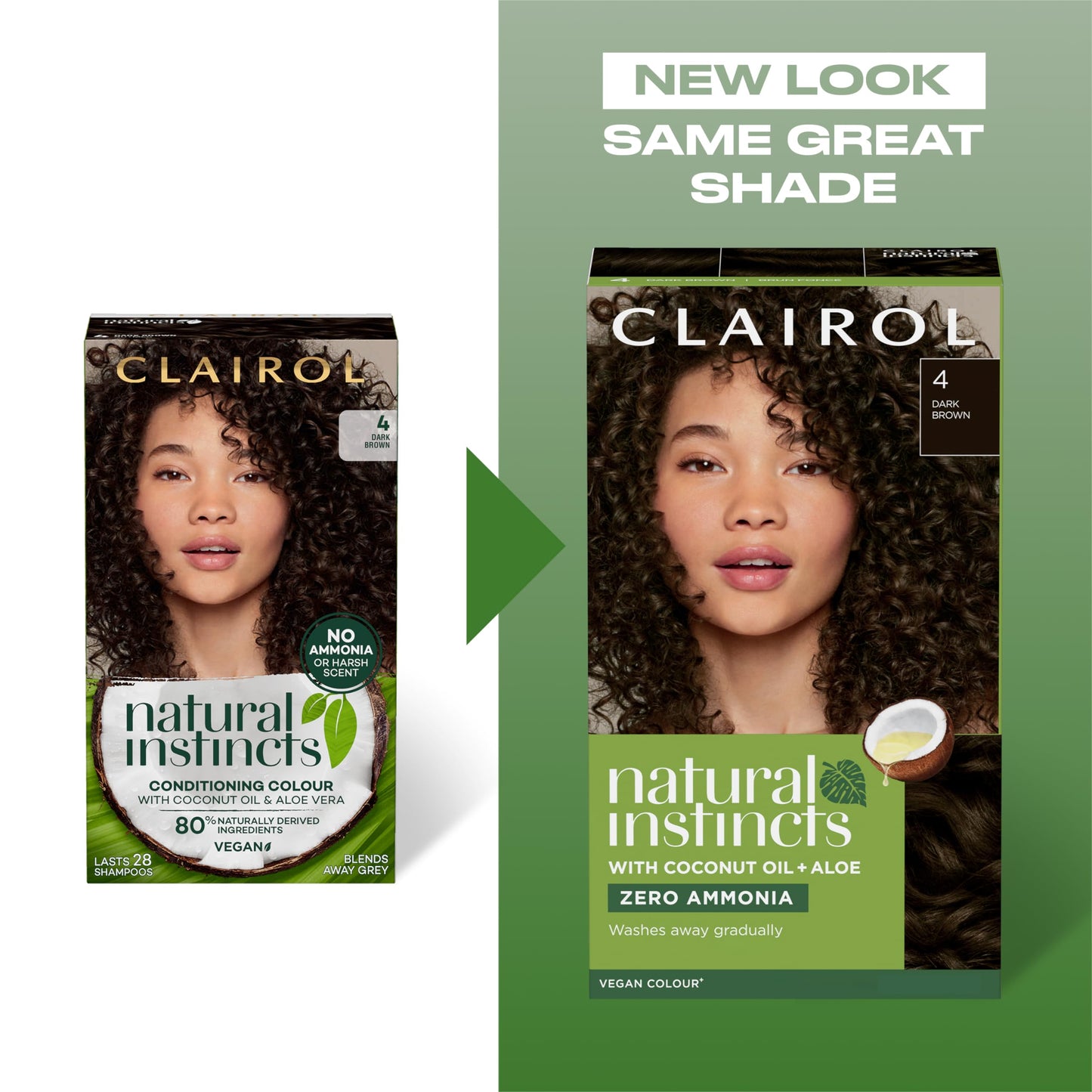 Clairol Natural Instincts Semi-Permanent No Ammonia Hair Dye, 7 Dark Blonde