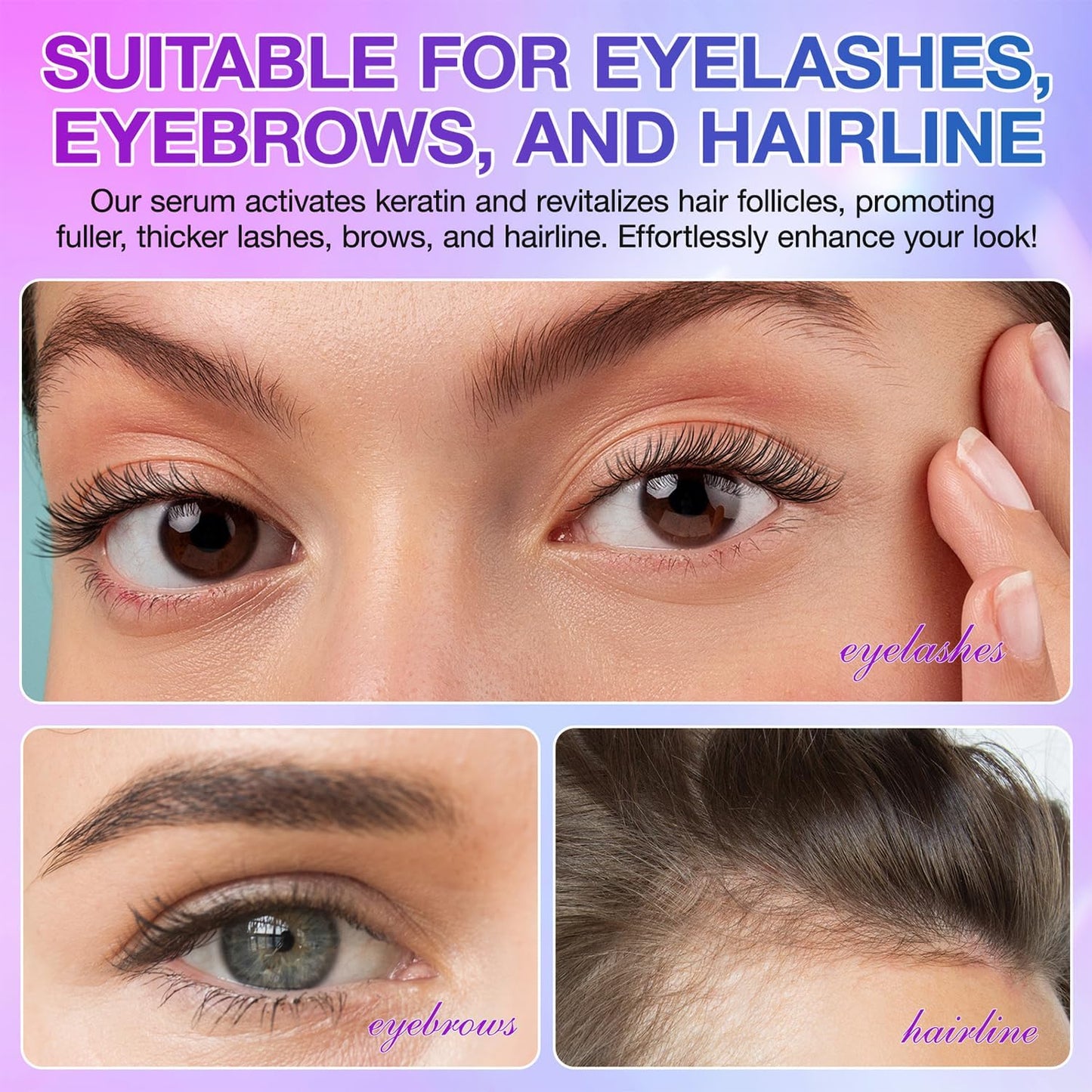Generic Eyelash Serum For Fuller, Longer-Looking Lashes with Biotin & Keratin - 5ML Lash Enhancing Booster Serum for Thicker, Fuller & Longer Eyelashes, Daily Nourishing Formula