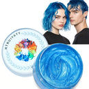 HTRUIYATY Temporary Blue Hair Colour Wax Natural Washable Instant Hair Color Pomades Mud for Kids Adult Cosplay Halloween Party