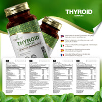 Ezyleaf Nutrition Ezyleaf Thyroid Complex | L Tyrosine Thyroid Support Supplement with Ashwagandha, Iodine, Zinc, Kelp, Sea Moss, Potassium Iodide, Guggul Extract & Selenium | 90 L-Tyrosine Capsules | UK ISO Certified