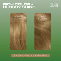 Clairol Natural Instincts Semi-Permanent No Ammonia Hair Dye, 8A Medium Cool Blonde (Packing May Vary)