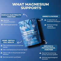 NobleNature Magnesium Glycinate 5-in-1 Complex Formulated by PhD Expert High Strength 1900mg Supplements as Bisglycinate, Malate, Citrate, Oxide & Vitamin B6-90 GMO Free Capsules, 384mg Elemental, UK Made (90)