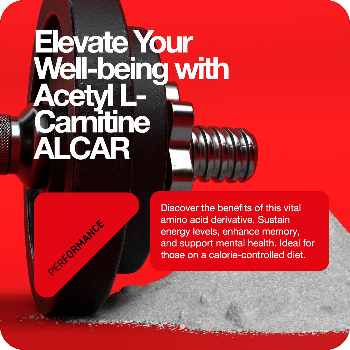Rapid Strength Acetyl L Carnitine ALCAR Powder - Enhance Energy Level | Promote Exercise Performance