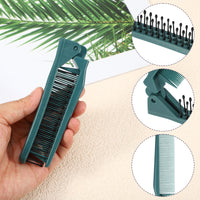 VOCOSTE Folding Hair Comb, Travel Portable Folding Mini Hair Comb, Green