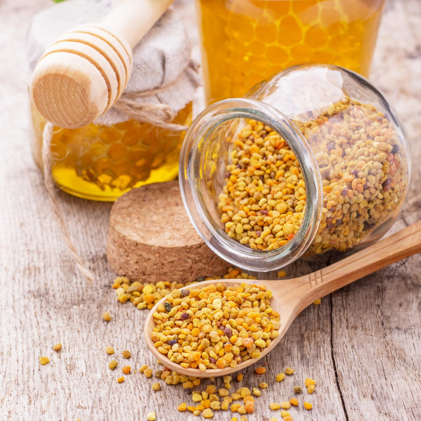 Anthap 100% Natural Bee Pollen, Bee Pollen Granules, Superfood, Boosts Vitality and Immunity, Sustainable Packaging, 200g