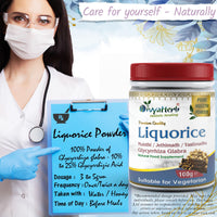 DivyaHerb Liquorice Root Powder (Yastimadhu - Mulethi - Jethimadh)