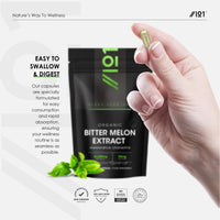 ALPHA01 Organic Bitter Melon Extract 16,500mg (Karela) – 55mg Momordica Glycosides – 60 Vegan Capsules (2 Months Supply) – Resealable and Recyclable Pouch by Alpha01