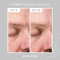 Magnitone MAGNITONE Lift Off Microcurrent Facial Toning Device, Pink, USB Rechargeable, with Prepare + Glide Superconductive Gel 60ml At Home face Lift (Grey)