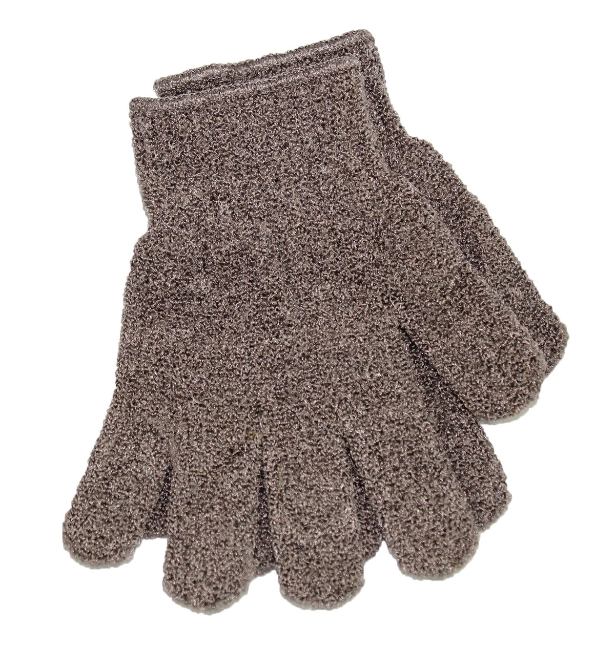 Bodylife Beauty Exfoliating Bamboo Wash Gloves, Bath/Shower Exfoliating Hand Mitt, Dead Skin Remover, Natural, Grey Carbonized Gloves