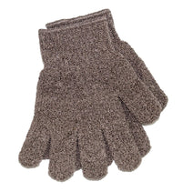 Bodylife Beauty Exfoliating Bamboo Wash Gloves, Bath/Shower Exfoliating Hand Mitt, Dead Skin Remover, Natural, Grey Carbonized Gloves