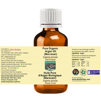 DEVPRAYAG Devprayag Pure Organic Argan Oil (Morrocan) (Argania spinosa) Natural Therapeutic Grade Cold Pressed 100ml (3.38 oz)