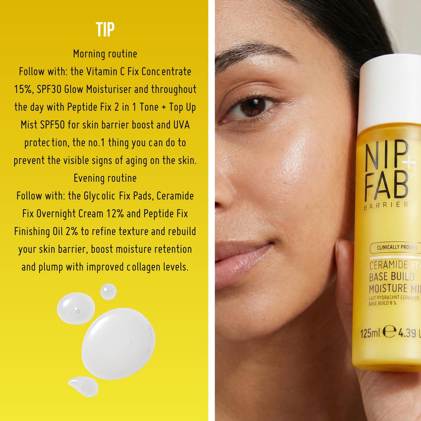 Nip+Fab Ceramide Fix Moisture Milk, 8% Milky Toner, 125 ml