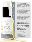 Y Not Natural Emu Oil for Skin & Hair - Scalp, Nails, Hair, Face and Body Oil Infused with Omega 3, 6, 9, Vitamins, & Minerals - 60mL Unscented Body & Face Serum for Fine Lines, Stretch Marks, Dry Lips & Cuticles