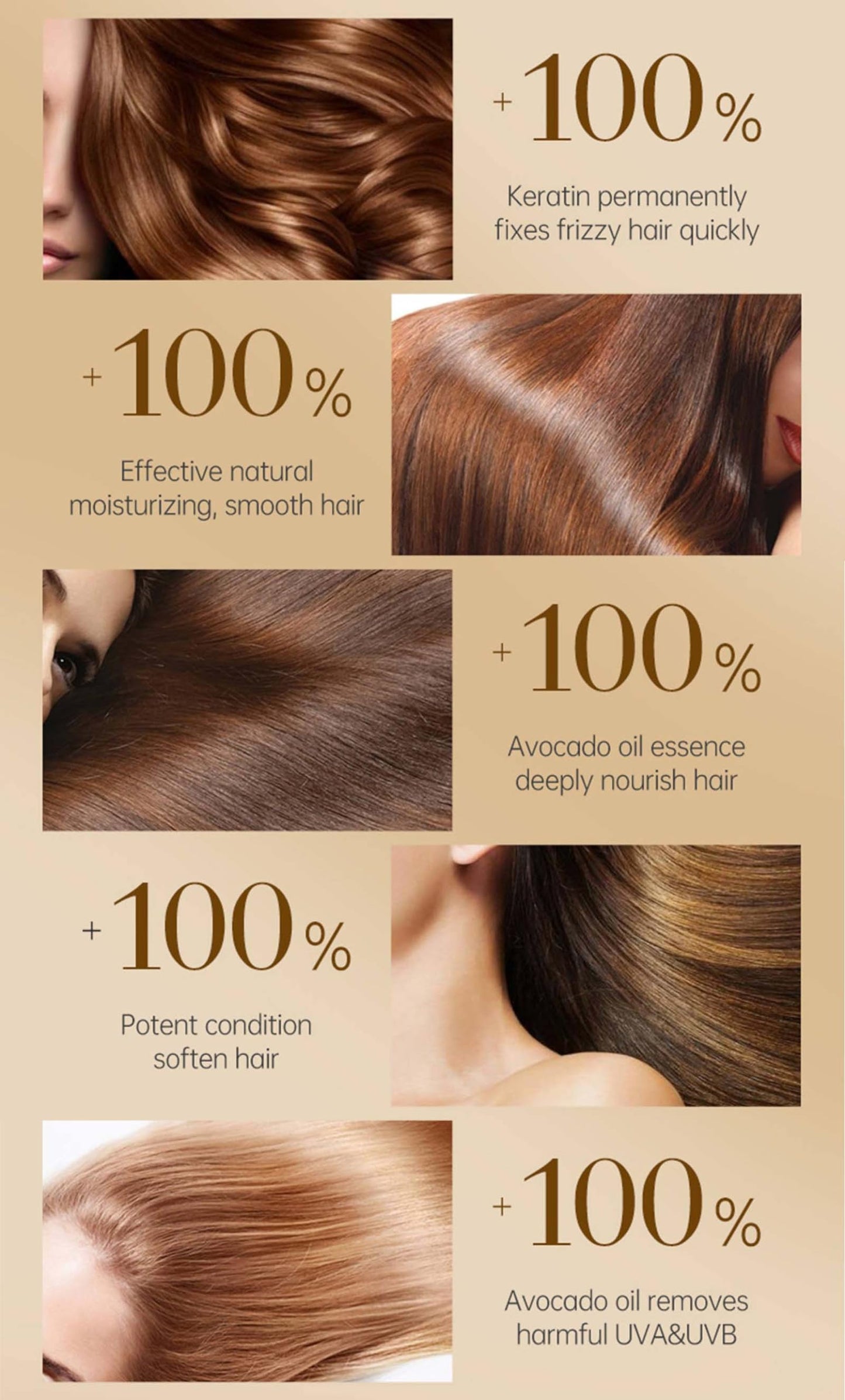 QIEEUMIN Keratin Hair Mask Deep Conditioner Keratin Hair Treatment Mask Collagen Hair Treatment Trengthens Hair Reduce Frizz and Tangles Restores Elasticity and Shine 10pcs
