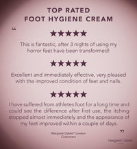 Margaret Dabbs Fabulous Feet Foot Hygiene Cream Overnight Feet Moisturiser Reduces Itchiness and Odour 100g