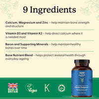 NHP The Natural Health Practice Osteo Support Supplement Vitamin D3 (90 Capsules) Maintain Strong Healthy Bones