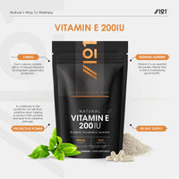 ALPHA01 Vitamin E 200IU D-Alpha Tocopherol – 100% Natural Vitamin E – 90 Vegan Capsules – Highly Absorbable – 3 Month Supply – Protects Cells from Oxidative Stress – by Alpha01