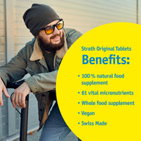 Strath Tablets (200) - Herbal Yeast Supplement with 61 Nutrients, Vitamins & Minerals, Daily Nutritional Superfood, Suitable for Men & Women Digestion & Immune Support, Pregnant & Breastfeeding