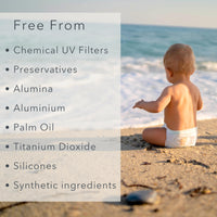 NEW - Baie Botanique Soleil Bébé - Organic Non-Toxic Mineral Baby & Children Sunscreen SPF 50 - Sunflower & Jojoba - Unscented - Natural - Vegan - No White Cast - Reef Safe - UVA/UVB - 110g