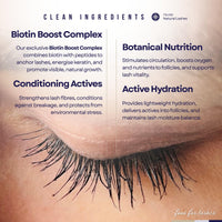 TSU:SEI Health and Beauty TSU:SEI Natural Lashes Eyelash Growth Serum for Longer, Fuller, Thicker Lashes | XL 6ml – 6 Months Supply | Lash Serum with Biotin & Peptides for Growth and Thickness | Prostaglandin-Free Lash Serum