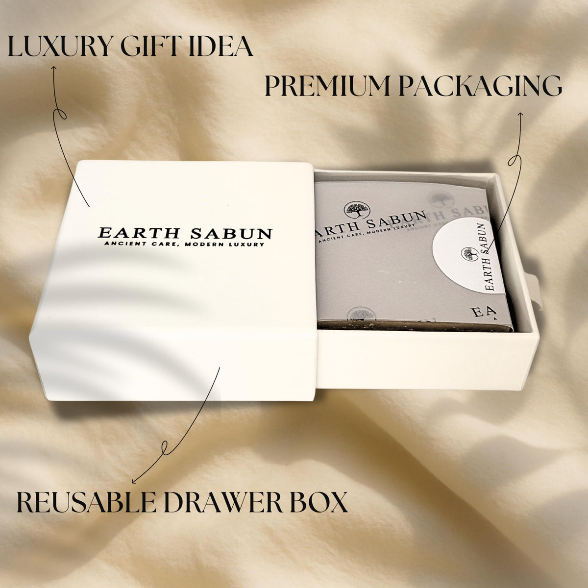 Earth Sabun Daphne Olive Oil Soap Bar – 40% Laurel Oil, 100% Natural Handmade Turkish Laurel Soap – Cold-Pressed Vegan Cleanser for Face, Body & Hair – 90g
