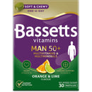 Bassetts Vitamins Bassett's Vitamins Man 50+ Multivitamins & Multiminerals Orange & Lime 30's
