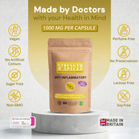 STRENGTH & SPICES100% Natural Vegan Food Supplements Strength & Spices Anti-inflammatory, Muscle and Joint Care Supplements for Mobility and Recovery, Turmeric Capsules with 28 Powerful Ingredients, Vegan and All-Natural, 1000mg, 60 Capsules, Refill