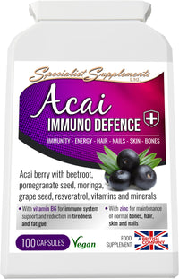 Specialist Supplements Acai Immuno Defence 100 Capsules