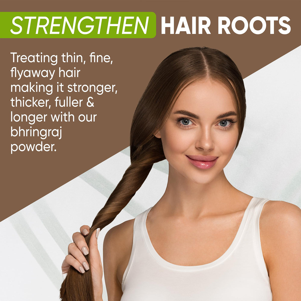 Davis Finest Organic Bhringraj Powder 100g, Healthy Scalp, Hair Growth, Pure & Natural Essential Ayurvedic Hair Mask for Hair Loss, Hair Fall, Split Ends, Damaged Thinning Hair