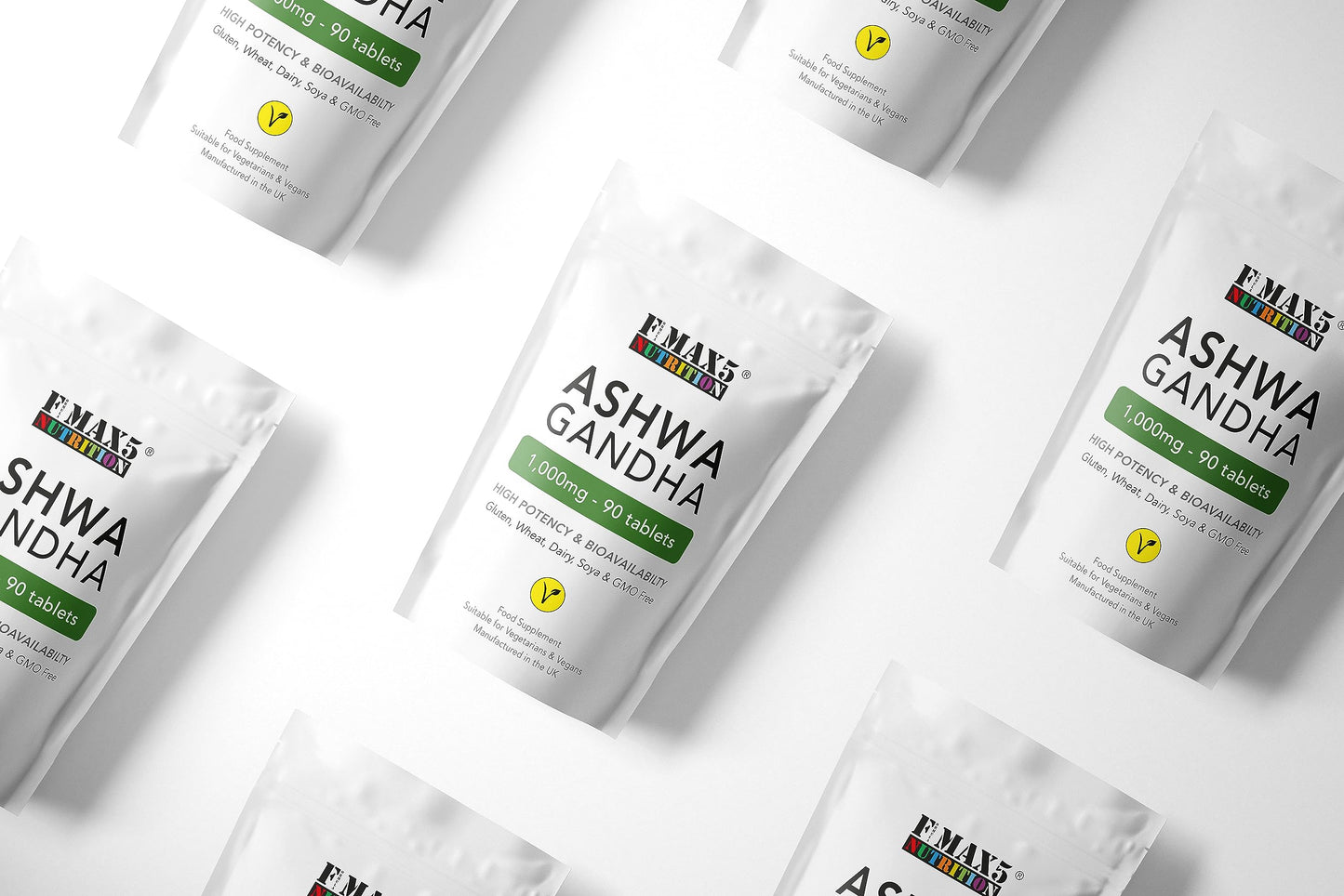 formula max5 nutrition Ashwagandha 1000mg - 90 Vegan Tablets Pure High Strength Root Extract - 3 Months Supply - Supplement for Men & Women - Non-GMO & Made in The UK