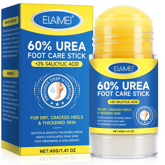 QLIGES Urea Cream 60% Urea Cream 60% Foot Care Stick Deeply Moisturising and Fast Absorbing Gentle Exfoliation for Dry, Cracked Heels & Thickened Skin
