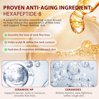 CiAIplw AH-8 Neck Firming Cream - Roll On Neck Creams for Tightening and Firming-Tighten And Lift Neck Cream Contains Hexapeptide Reduce Wrinkles, Fine Lines And Double Chin, Firm And Lift Sagging Skin, 120g