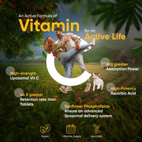 Liposomal Vitamin C Capsules 1000mg - 180 Vegan Capsules (3 Month Supply) - High Strength Ascorbic Acid with Rosehip Extract - Lypospheric Vitamin C - Liposomal VIT C Supplement - Non-GMO