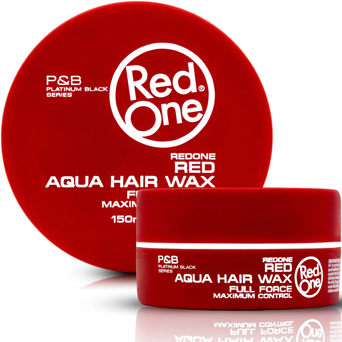 Redone RedOne Hair Styling Wax Red 2x150 ml | Ultra Hold Gel Wax | Edge Control | Maximum Control | Strawberry Scent | Professional Barber Hair Wax for Men & Women | Long Lasting Shine
