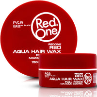 Redone RedOne Hair Styling Wax Red 2x150 ml | Ultra Hold Gel Wax | Edge Control | Maximum Control | Strawberry Scent | Professional Barber Hair Wax for Men & Women | Long Lasting Shine
