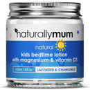 NaturallyMum Kids Magnesium Bedtime Lotion with Vitamin D | Support for Sleep, Heart, Bone, Nerve, Gut and Muscle Health | Alternative to Melatonin | Lavender & Chamomile 4.2 fl oz