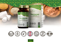 Ezyleaf Nutrition Ezyleaf Thyroid Complex | L Tyrosine Thyroid Support Supplement with Ashwagandha, Iodine, Zinc, Kelp, Sea Moss, Potassium Iodide, Guggul Extract & Selenium | 90 L-Tyrosine Capsules | UK ISO Certified