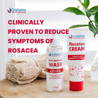 Grahams Natural Anti Redness Face Wash for Rosacea - Facial Cleanser for Redness-Prone, Sensitive Skin (1 x 125ml)