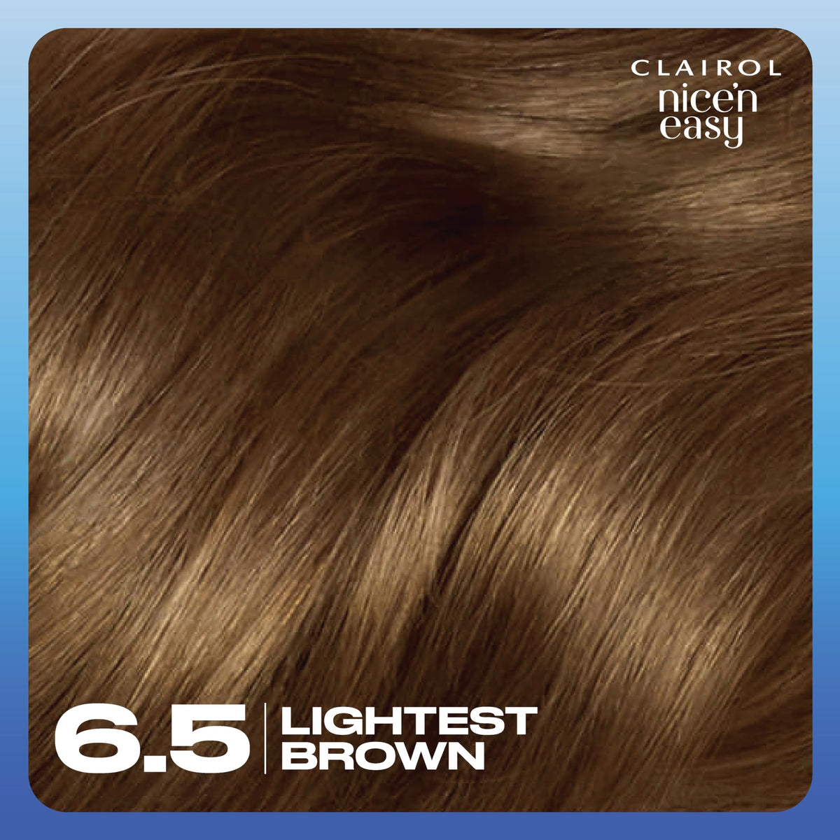 Clairol Nice'n Easy Crème, Natural Looking Oil Infused Permanent Hair Dye, 6.5 Lightest Brown