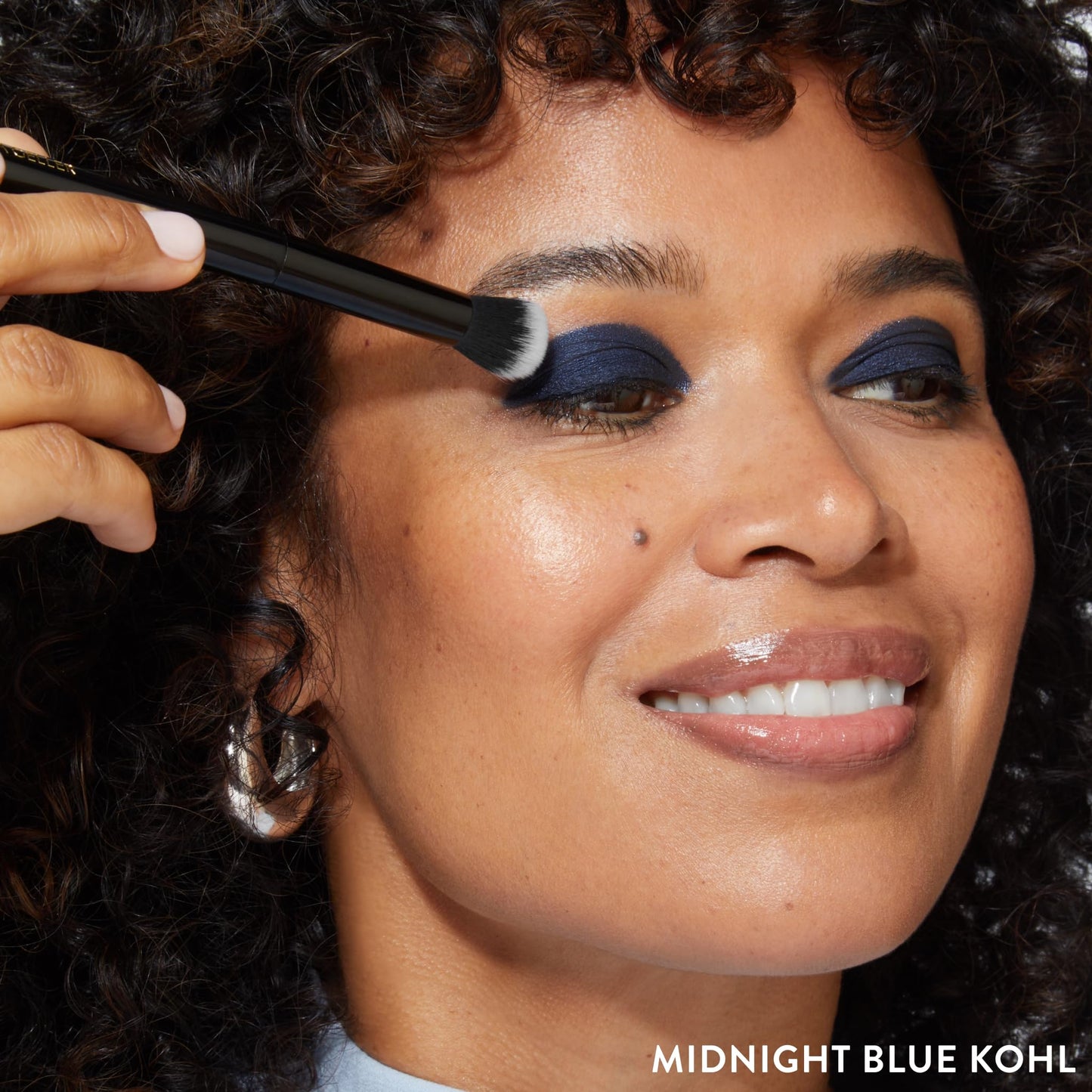 Laura Geller Beauty LAURA GELLER NEW YORK Kajal Longwear Kohl Eyeliner Pencil - Midnight Blue Kohl - Caffeine and Vitamin E - Smooth & Blendable Liner - Built-In Sharpener