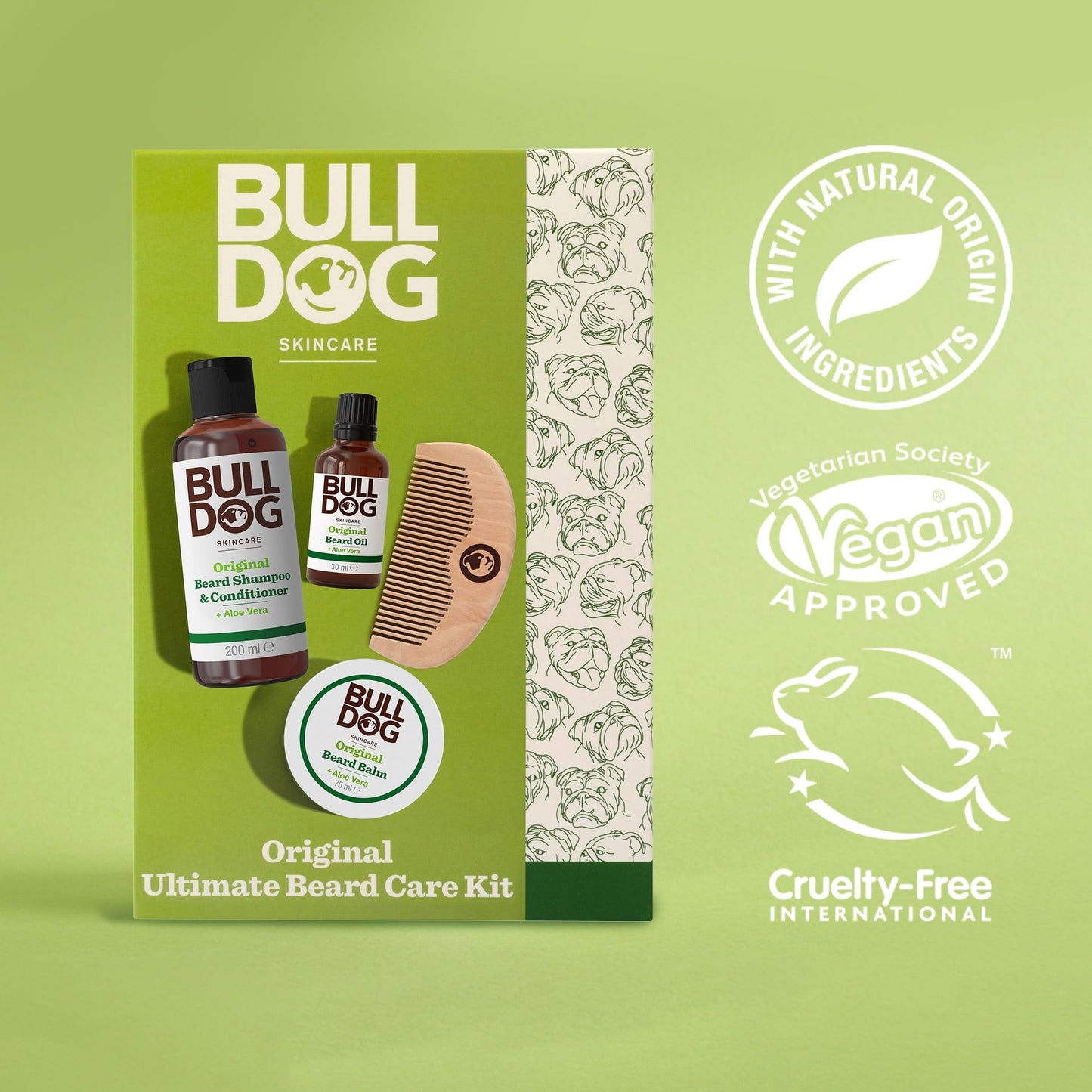Wilkinson Sword BULLDOG SKINCARE Original Ultimate Beard Care Kit for Men
